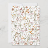 Wilde Baby in het Baby shower Bloom Kaart (Achterkant)