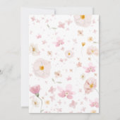 Wilde Baby in het Baby shower Bloom Kaart (Achterkant)