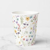 Wilde Baby in het Baby shower Bloom Papieren Bekers (Achterkant)