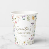 Wilde Baby in het Baby shower Bloom Papieren Bekers (Voorkant)