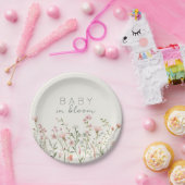 Wilde Baby in het Baby shower Bloom Papieren Bordje (Feest)