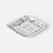 Wilde Baby in het Baby shower Bloom Papieren Bordje (Gebogen)