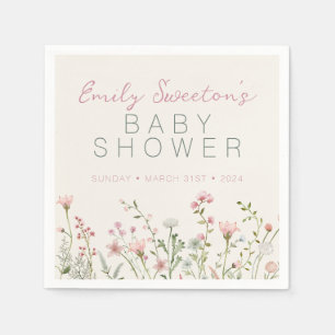 Wilde Baby in het Baby shower Bloom Servet