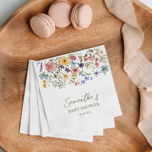 Wilde Baby in het Baby shower Bloom Servet