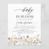 Wilde Baby in het Baby shower Bloom Terracotta (Voorkant)