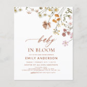 Wilde Baby in het Baby shower Bloom Terracotta (Voorkant)