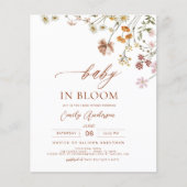 Wilde Baby in het Baby shower Bloom Terracotta (Voorkant)