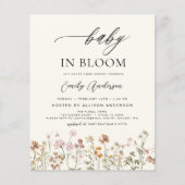 Wilde Baby in het Baby shower Bloom Terracotta (Voorkant)