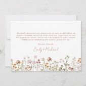 Wilde Baby in het Baby shower Bloom Terracotta Bedankkaart (Achterkant)