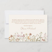 Wilde Baby in het Baby shower Bloom Terracotta Bedankkaart (Achterkant)