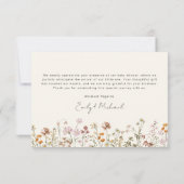 Wilde Baby in het Baby shower Bloom Terracotta Bedankkaart (Achterkant)