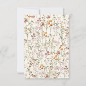 Wilde Baby in het Baby shower Bloom Terracotta Kaart (Achterkant)