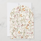 Wilde Baby in het Baby shower Bloom Terracotta Kaart (Achterkant)