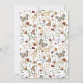 Wilde Baby in het Baby shower Bloom Terracotta Kaart (Achterkant)