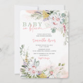 Wilde Baby in het Baby shower Bloom Uitnodiging (Voorkant)