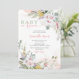 Wilde Baby in het Baby shower Bloom Uitnodiging
