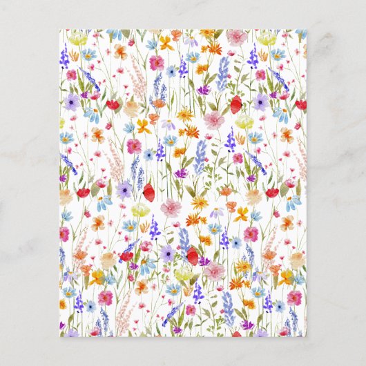 Wilde Baby in het Baby shower Bloom Uitnodiging (Achterkant)