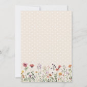 Wilde Baby in het Baby shower Bloom Uitnodiging (Achterkant)