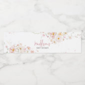 Wilde Baby in het Baby shower Bloom Waterfles Etiket (Enkel label)