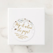 Wilde Baby Pop het als ze Pop Bedankjes Labels (In situ)