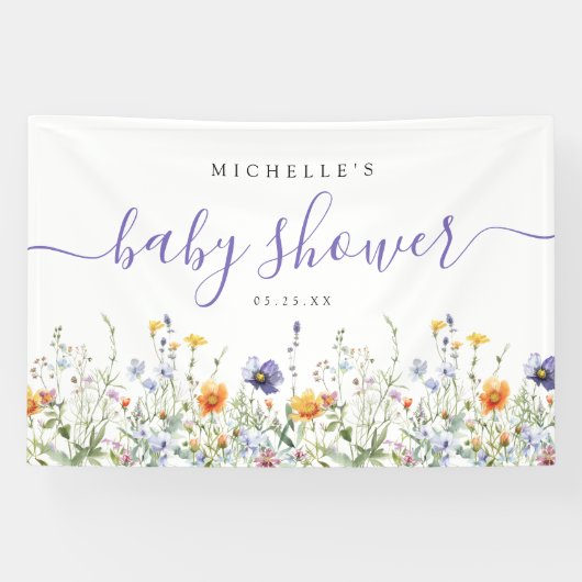 Wilde Baby shower Banner (Horizontaal)