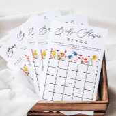 Wilde Baby shower Bingo Paper Bingo Kaart