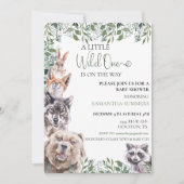 Wilde Baby shower Bossen Kaart (Voorkant)