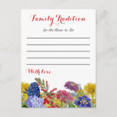 Wilde Baby shower Familie Traditie Kaart (Voorkant)