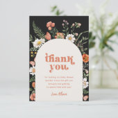 Wilde Baby shower Hartelijk dank Bedankkaart (Staand voorkant)