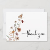 Wilde Baby shower Hartelijk dank Bedankkaart (Voorkant)