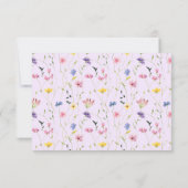 Wilde Baby shower Hartelijk dank RSVP Kaartje (Achterkant)