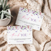 Wilde Baby shower Hartelijk dank RSVP Kaartje