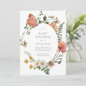 Wilde Baby shower Kaart (Staand voorkant)