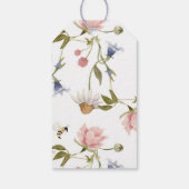 Wilde Baby shower of Birthday Dank je Label Cadeaulabel (Achterkant)