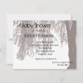 Wilde Baby shower weiden Kaart (Achterkant)