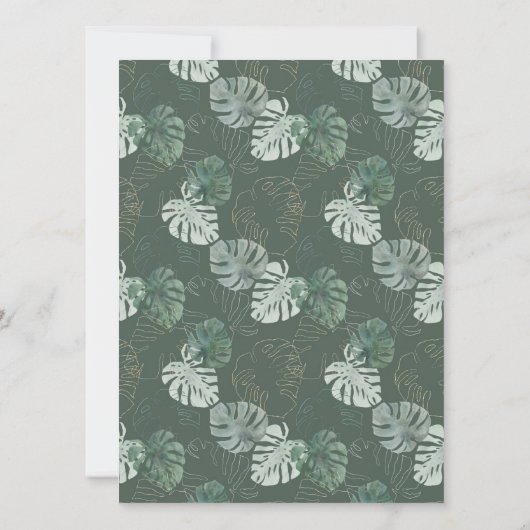 Wilde Baby showers Kaart (Achterkant)