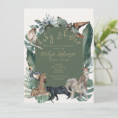 Wilde Baby showers Kaart (Staand voorkant)