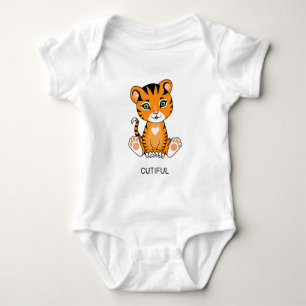 Wilde Baby Tijger Dieren Cartoons Romper