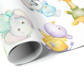 Wilde babydieren cadeaupapier (Rol Hoek)