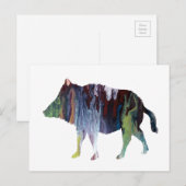 Wilde beer briefkaart (Voorkant / Achterkant)