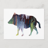 Wilde beer briefkaart (Voorkant)