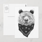 Wilde beer briefkaart (Voorkant / Achterkant)
