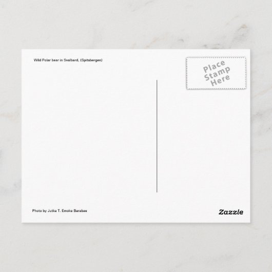 Wilde beer van Malletvlees Briefkaart (Achterkant)