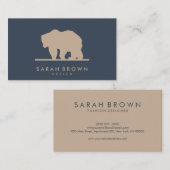 Wilde Beer Walkende marine Visitekaartje (Voorkant / Achterkant)