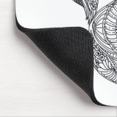 Wilde beest van de boswade muismat (Hoek)