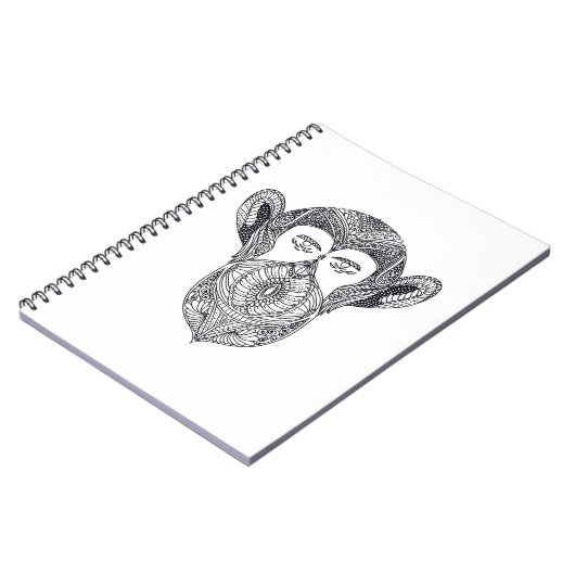 Wilde beest van de boswade notitieboek (Linkerzijde)