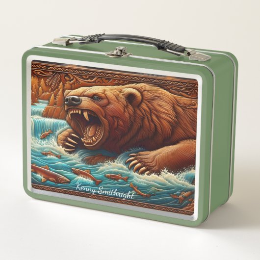 Wilde Beren botsen met de kracht van River (Voorkant)