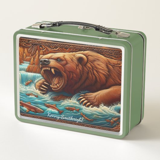 Wilde Beren botsen met de kracht van River (Achterkant)