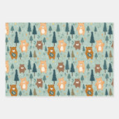 wilde Beren in het bos Inpakpapier Vel (Voorkant 2)