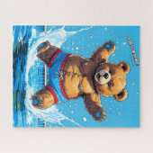 Wilde Beren Zomer Vintage Zwembad Legpuzzel (Horizontaal)